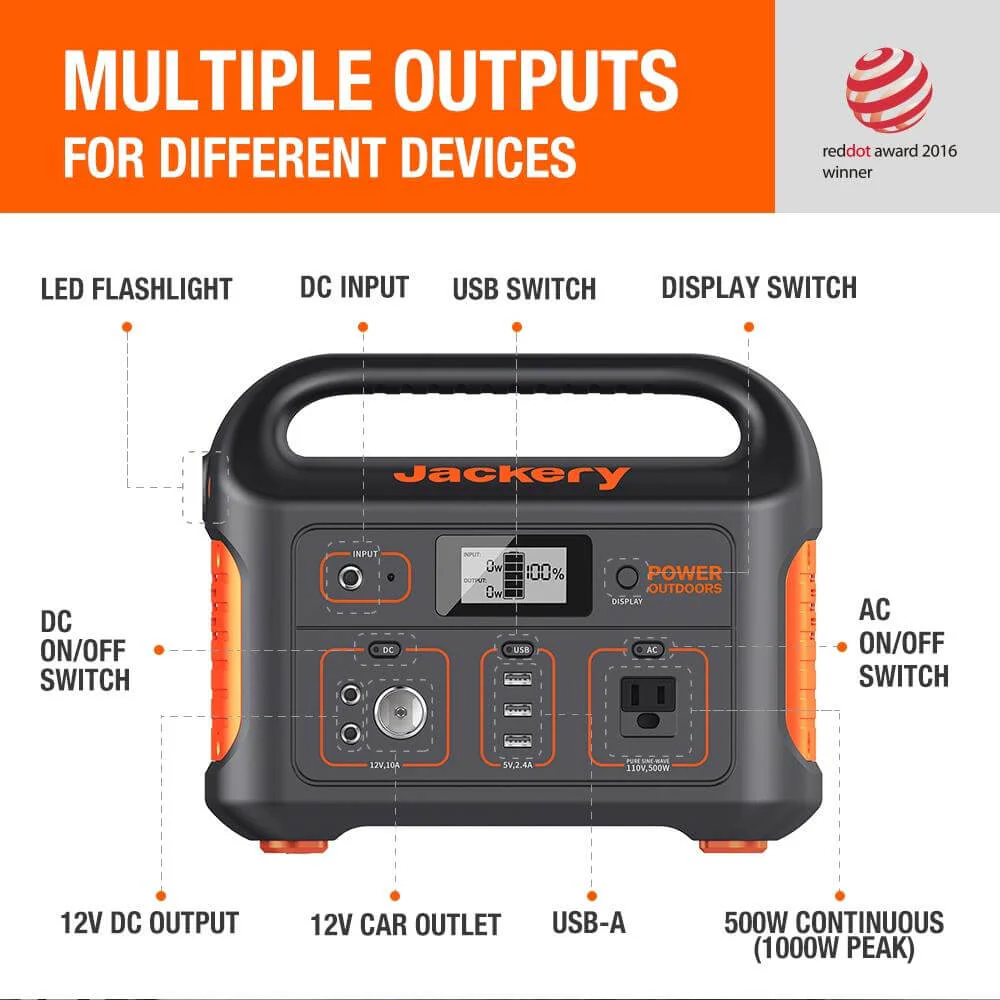 Jackery Explorer 550 Portable Power Station - Image 8