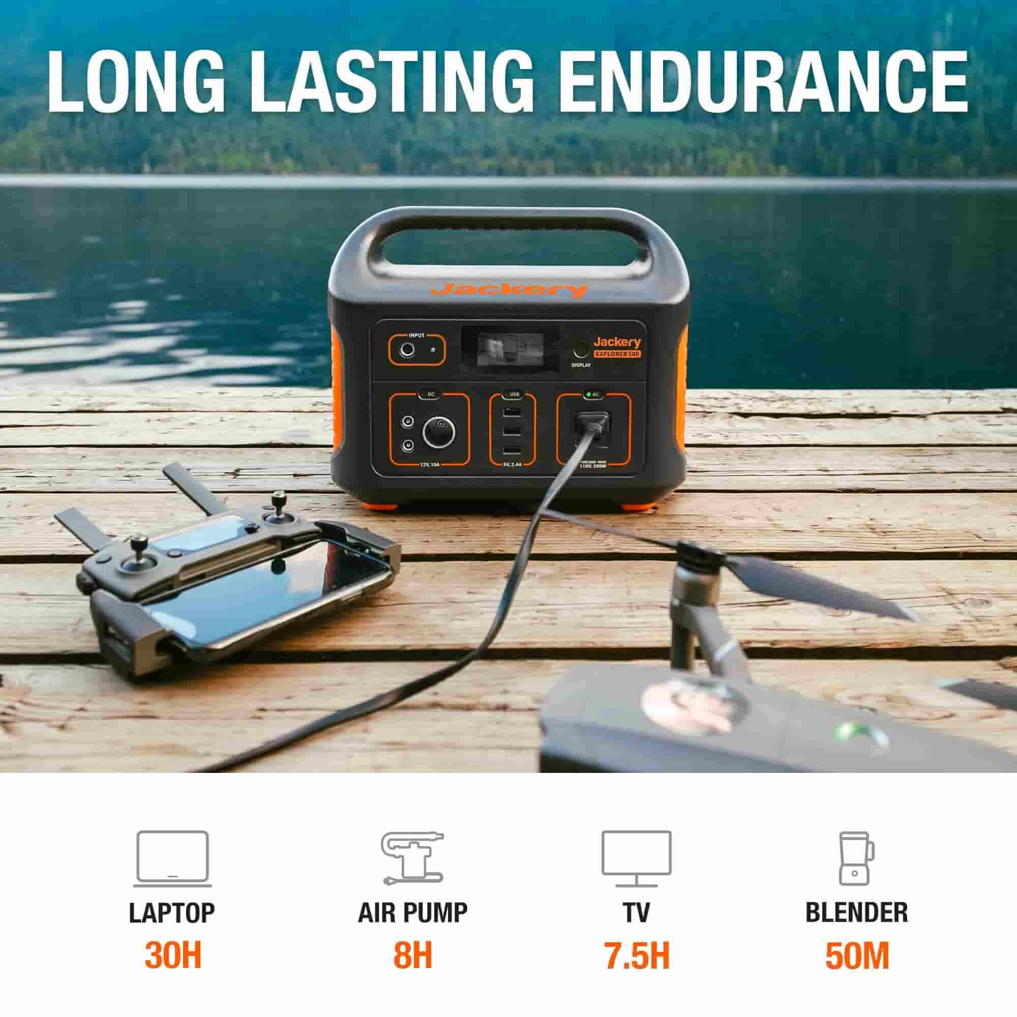 Jackery Explorer 300 Portable Power Station (Refurbished) - Image 3